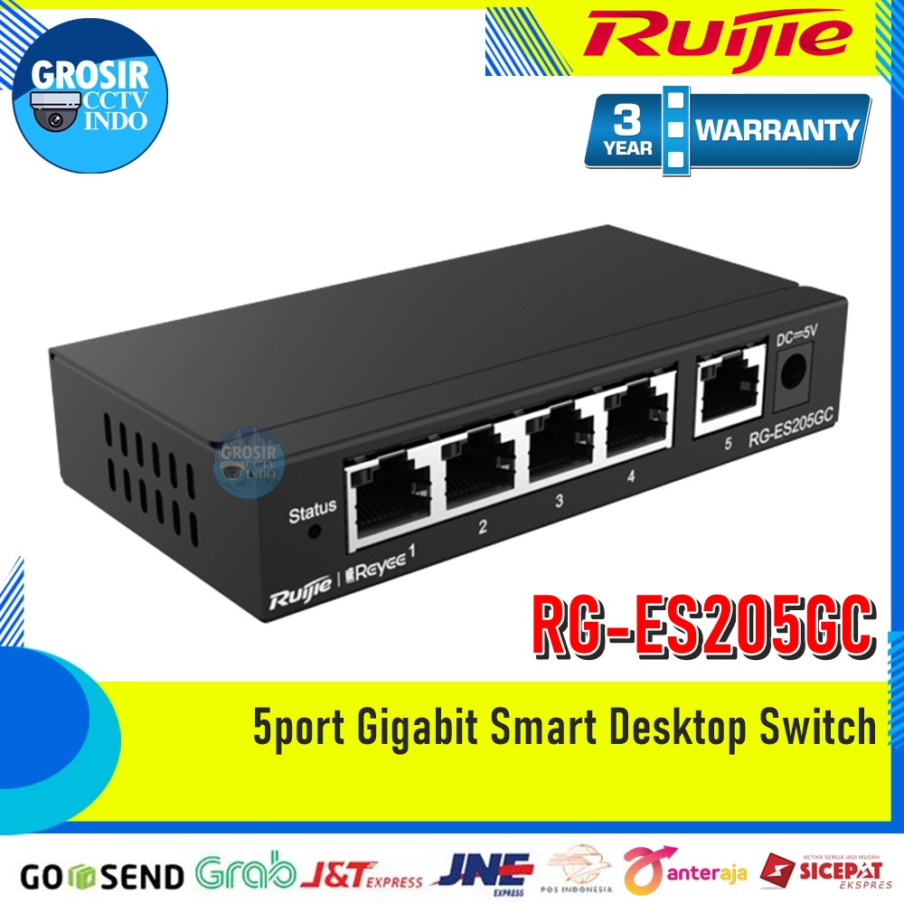 RUIJIE 5port Gigabit Smart Desktop Switch - GCI