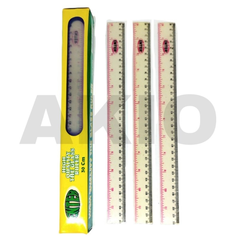

Penggaris 30 cm Plastik Mika Kuat dan Lentur ENTER