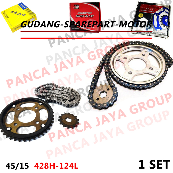 GEAR SET PAKET BAJA DEPAN BELAKANG RANTAI CB150 R CB 150R CB 150 R CB150R OLD-LAMA FI