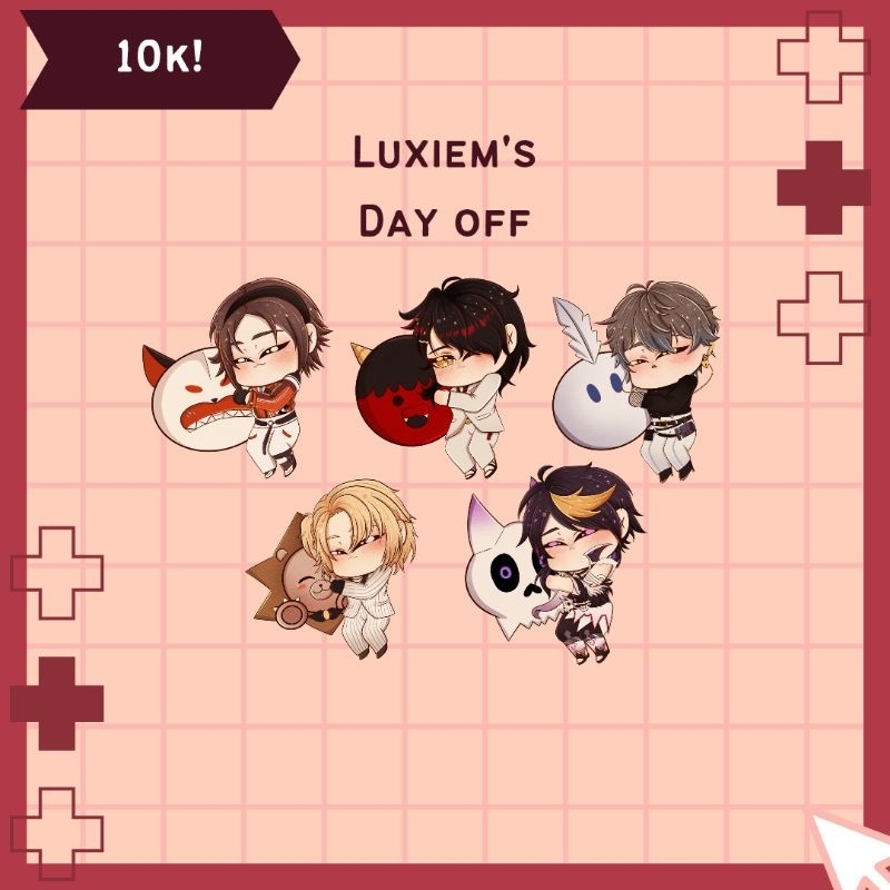 [Clearance Sale] Keychain Luxiem Nijisanji EN "Luxiem's Day Off" (Fanmerch)