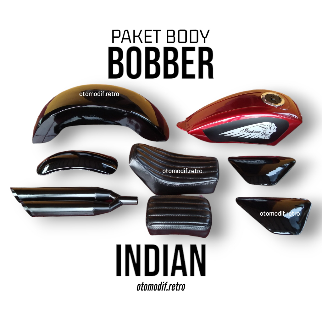 PAKET BODI BOBBER INDIAN BODY BOBER SPORTSTER BOOBER Indian Scout