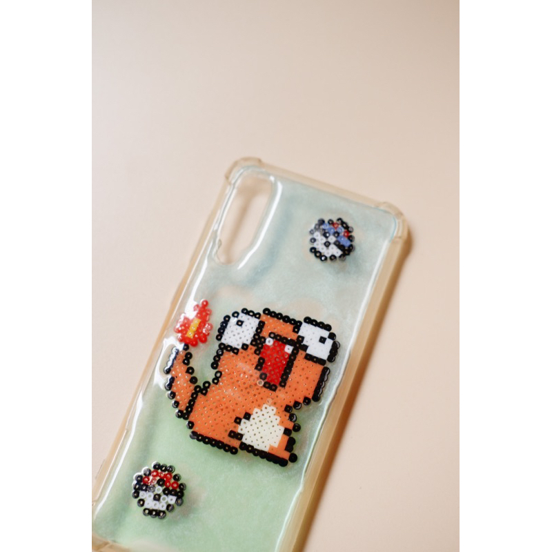 CASSING HANDPHONE CUSTOM PERLE HAMA BEADS MINI IPHONE SAMSUNG OPPO LENGKAP POKEMON TOTORO