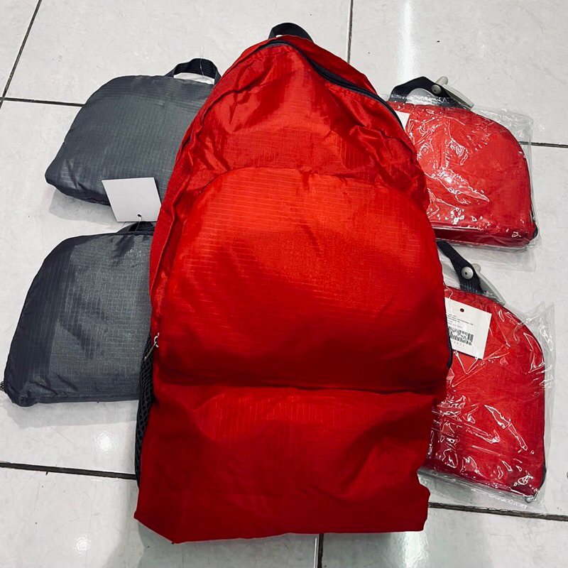 TAS RANSEL LIPAT SOLEIL ORIGINAL ACE HARDWARE GREY & RED