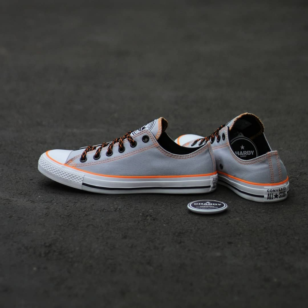 Sepatu Sneakers Pria CONVERSE CT AS Ox East Village Explorer Grey Original 166328C