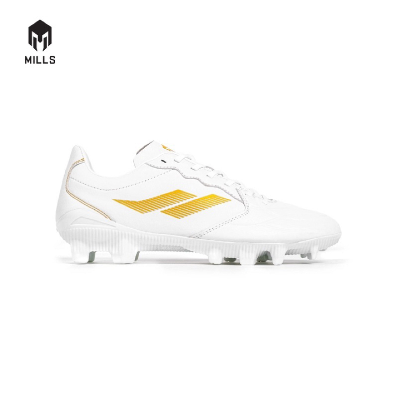 Sepatu Bola Mills Davor FG - White/Gold