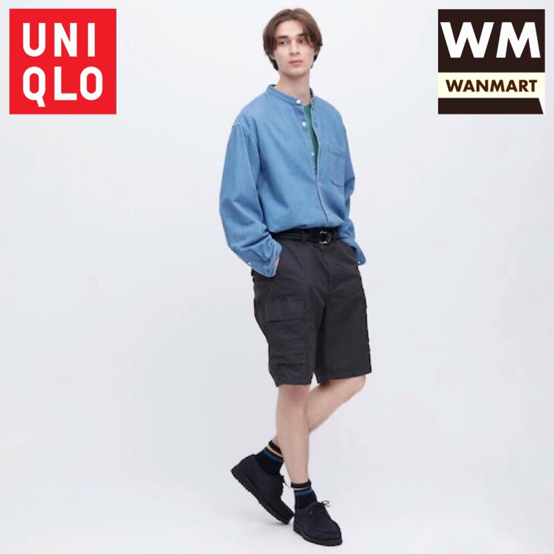 UNIQLO Men Shorts Celana Pendek Cargo Pria Dark Gray