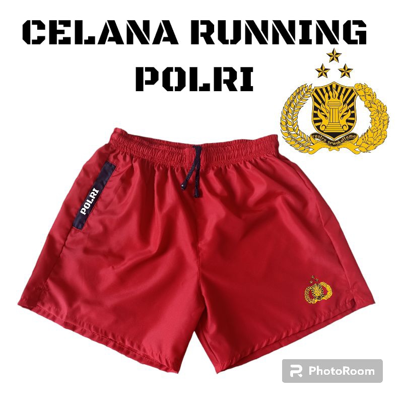 Celana pendek polri / celana running polri / celana olahraga pria polri / celana polri