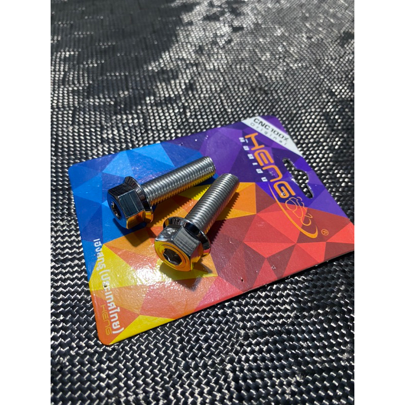 Baut probolt 10x40 Drat 14 model 2kunci hexagon stainless ori HENG THAILAND
