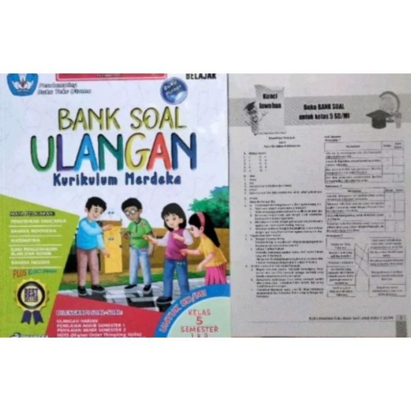 Buku Bank Soal Ulangan SD/MI Kelas 5 Kurikulum Merdeka