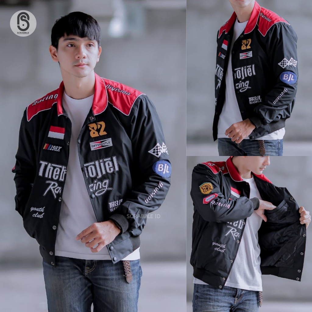 JAKET RACING - NASCAR JACKET - JAKET NASCAR RACING FULL BORDIR PREMIUM THE BOJIEL