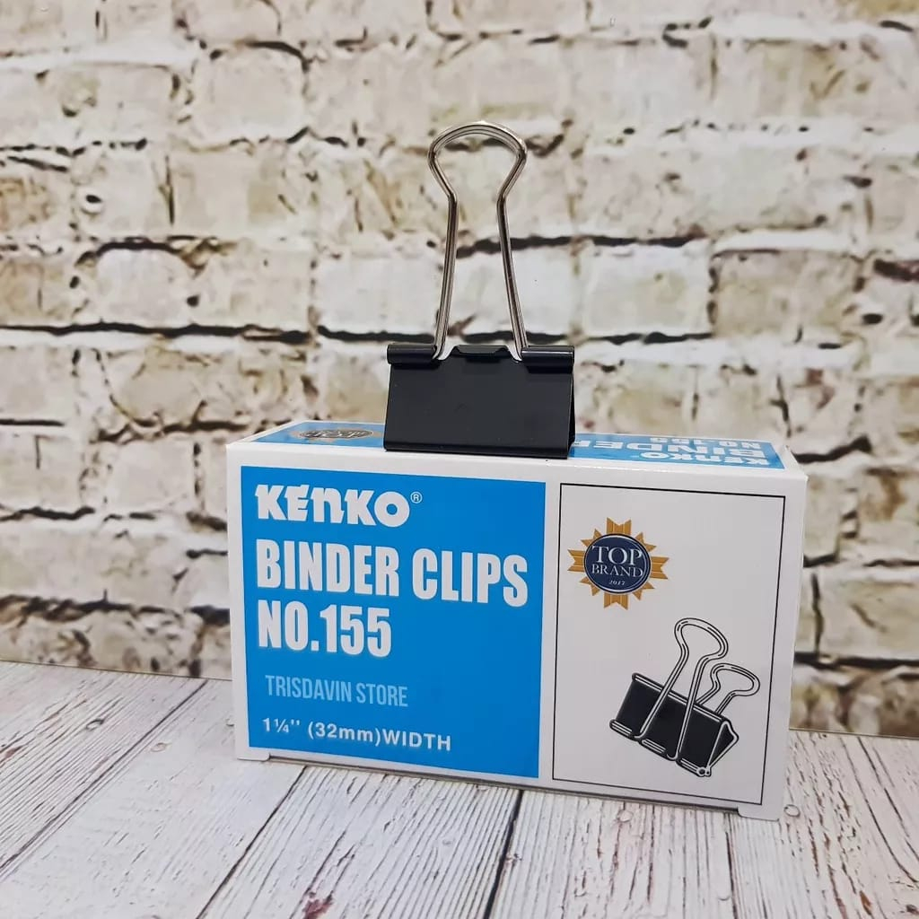 

Binder Clips KENKO No. 155 (32 mm) isi 12 Buah