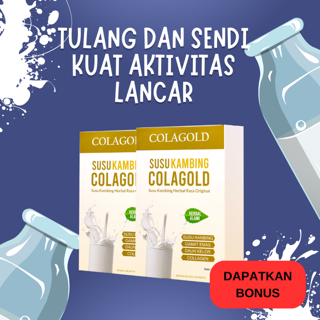 

Susu Colagold Susu Etawalin Susu Kambing Etawa untuk Tulang dan Sendi Mencegah Pegal Tanda Penuaan Dini Jaga Kesehatan Tulang dan Sendi Mencegah Osteoporosis Melindungi Organ Penting Tubuh Menjaga Kekebalan Tubuh Mengandung Susu Kambing Kolagen BPOM Ori