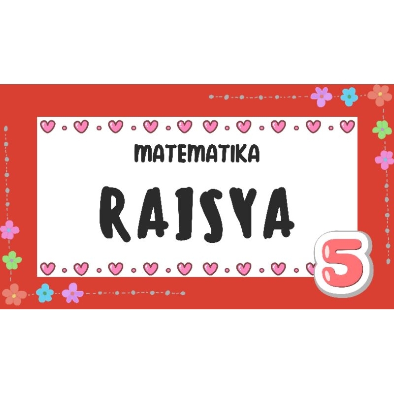 

Desain Label Nama - sticker nama pelajaran Bisa custom (untuk buku dan ATK)