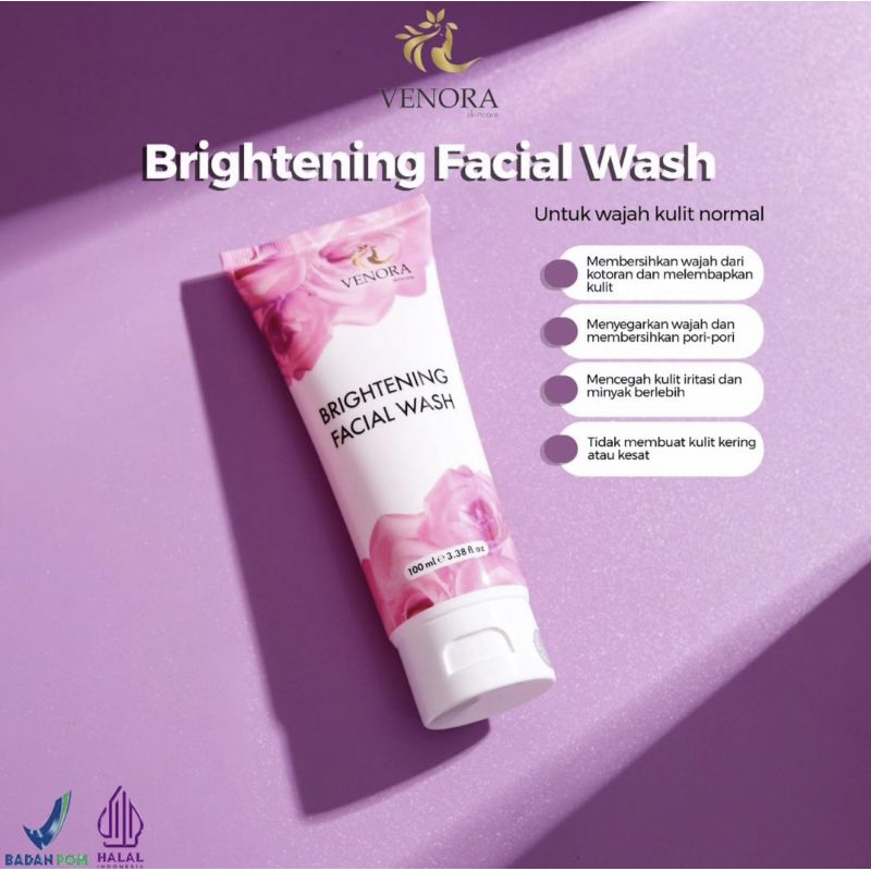FACE WASH VENORA / BRIGHTENING FACE WASH VENORA/VENORA/SABUN MUKA
