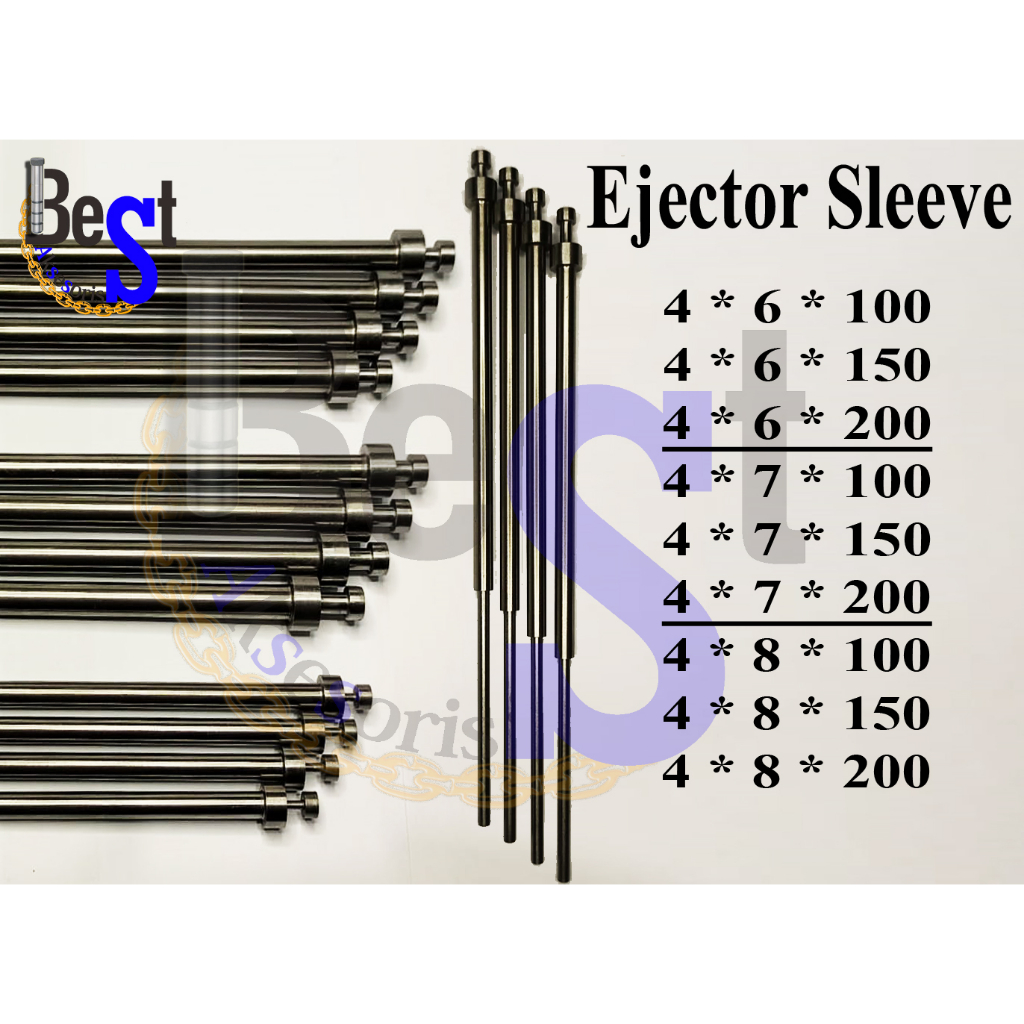 Ejector Sleeve / Sleeve Pin / EJS dia 4X6 - 4X7 - 4X8 panjang 100 - 150 - 200 mm