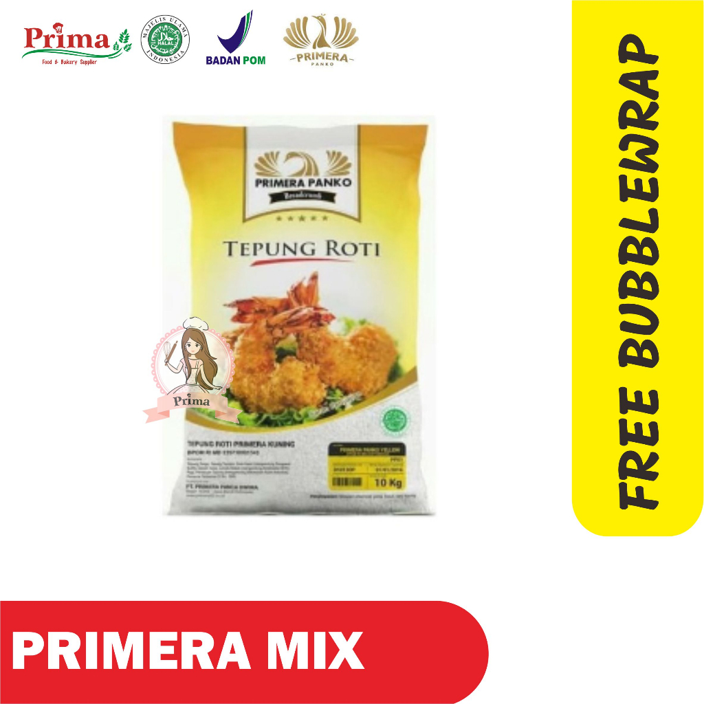 

Tepung roti - Primera mix 250gr (kemasan repack)