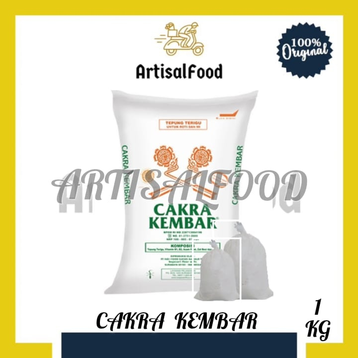 

tepung terigu CAKRA KEMBAR SAK 1KG TIMB.