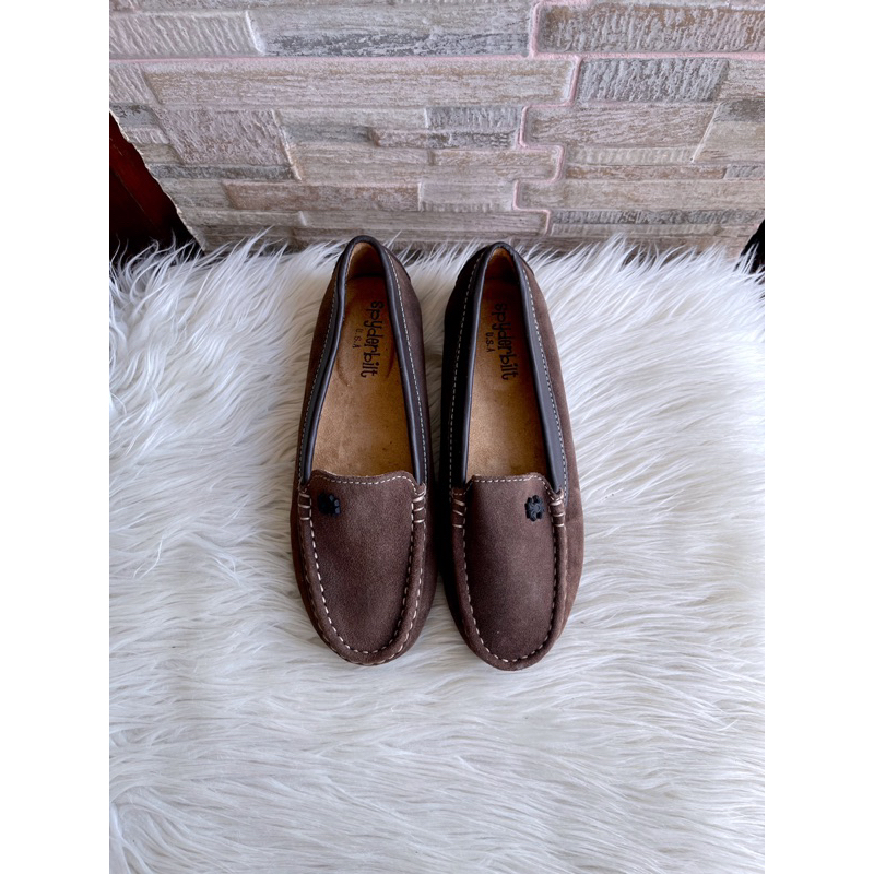 PSPGN.CO | BRAND SPYDERBILT IN BROWN SEPATU MOKASSIN WANITA LOAFERS ONLY SIZE 35