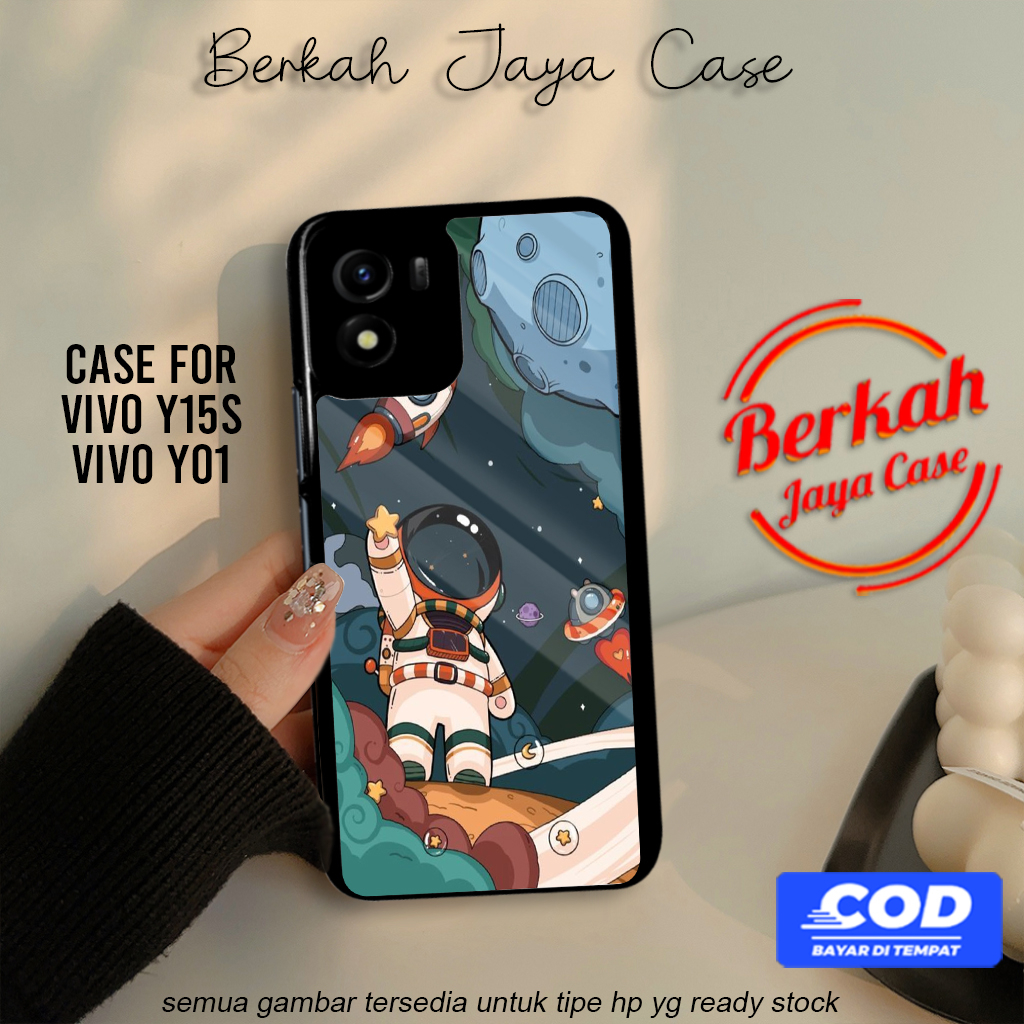 Berkah Case Vivo Y15S Y01 Casing Hp Vivo Y15S Y01 Pelindung Hp Motif Astro Cute Case Lucu Casing Hp 