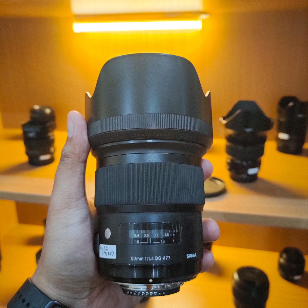 Lensa Sigma Art 50mm 1.4 for Nikon Fullset Like New