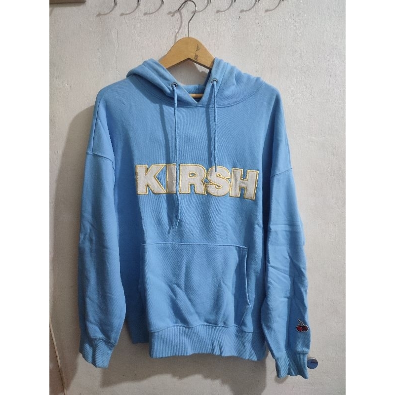 Hoodie kirsh Biru muda original