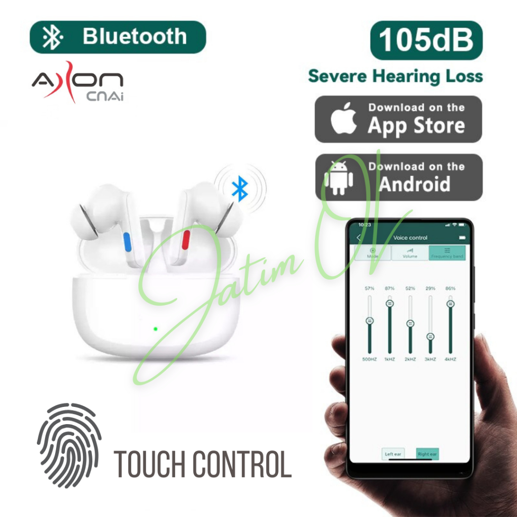 Hearing Aid Bluetooth AXON CNAi Charger Alat Bantu Dengar ITE Android/iOS 105db