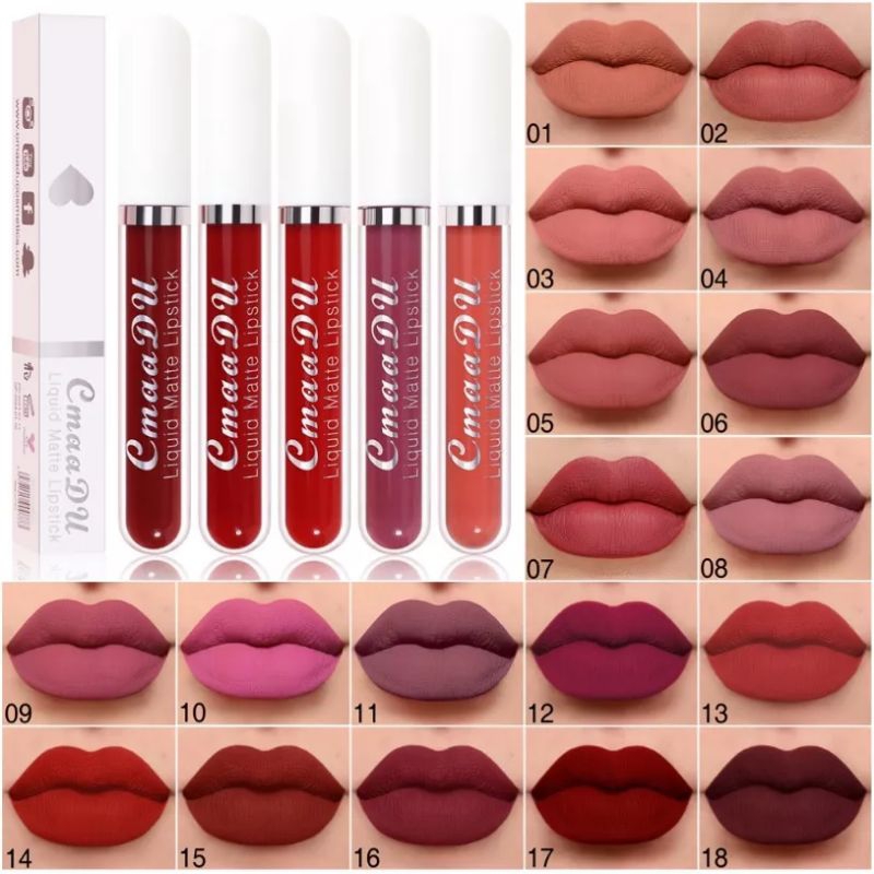 Lipstick CMAADU MATTE PANJANG FREE ONGKIR MEDAN TERMURAH [COD] CMAADU LIQUID MATTE LIPSTICK 18 WARNA