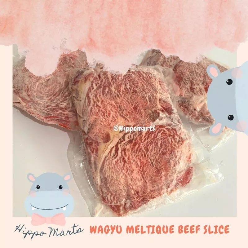 

WAGYU MELTIQUE BEEF SLICE ( for korean BBQ with shortplate saikoro karubi )