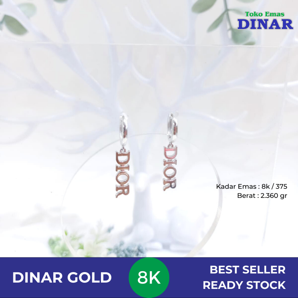 GONDEL KLIP PUTIH 375 8K- EMAS MUDA -