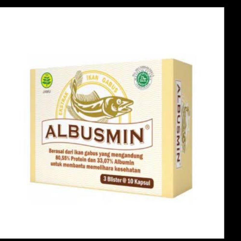 Albusmin / pujimin ekstrak ikan gabus 1 box 30 kapsul