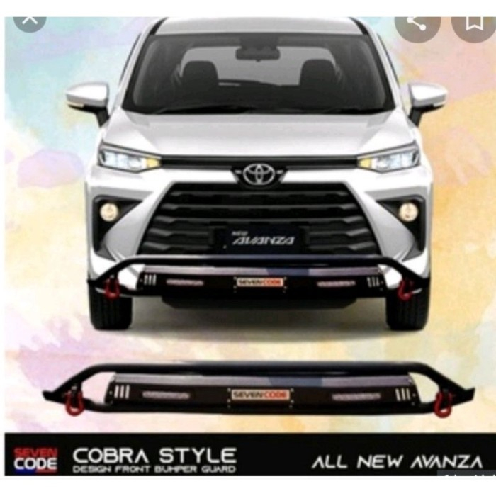 Paket Tanduk Depan+Towing Belakang Sevencode Mobil Avanza 2022-2023 Up