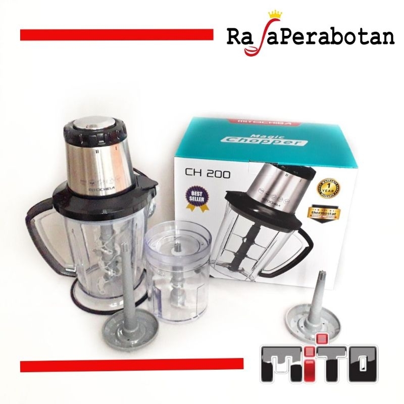 MITO Chopper Mitochiba CH 200 Food Chopper Blender 2 Liter 300 watt Original