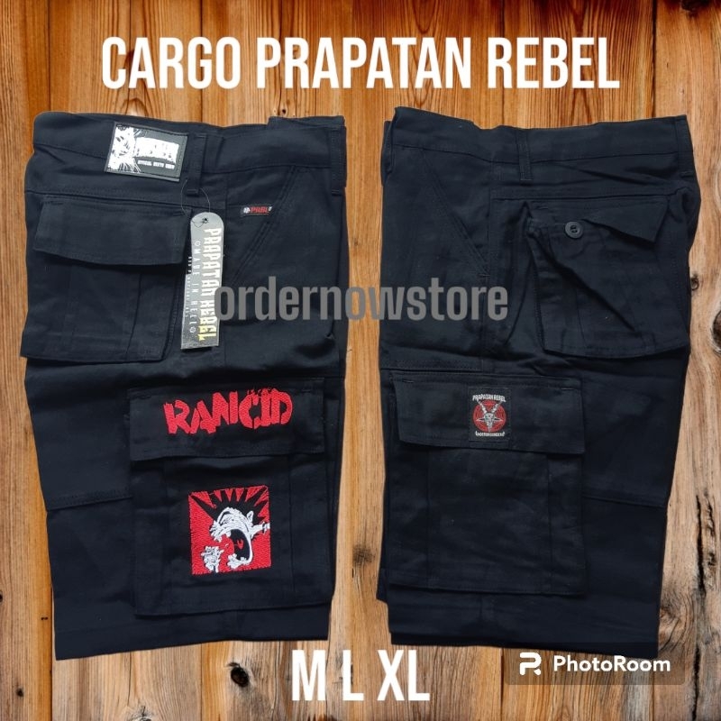 celana pendek cargo kempol pdl metal prapatan rebel bandung original S M L XL rancid.prapatan rebel 