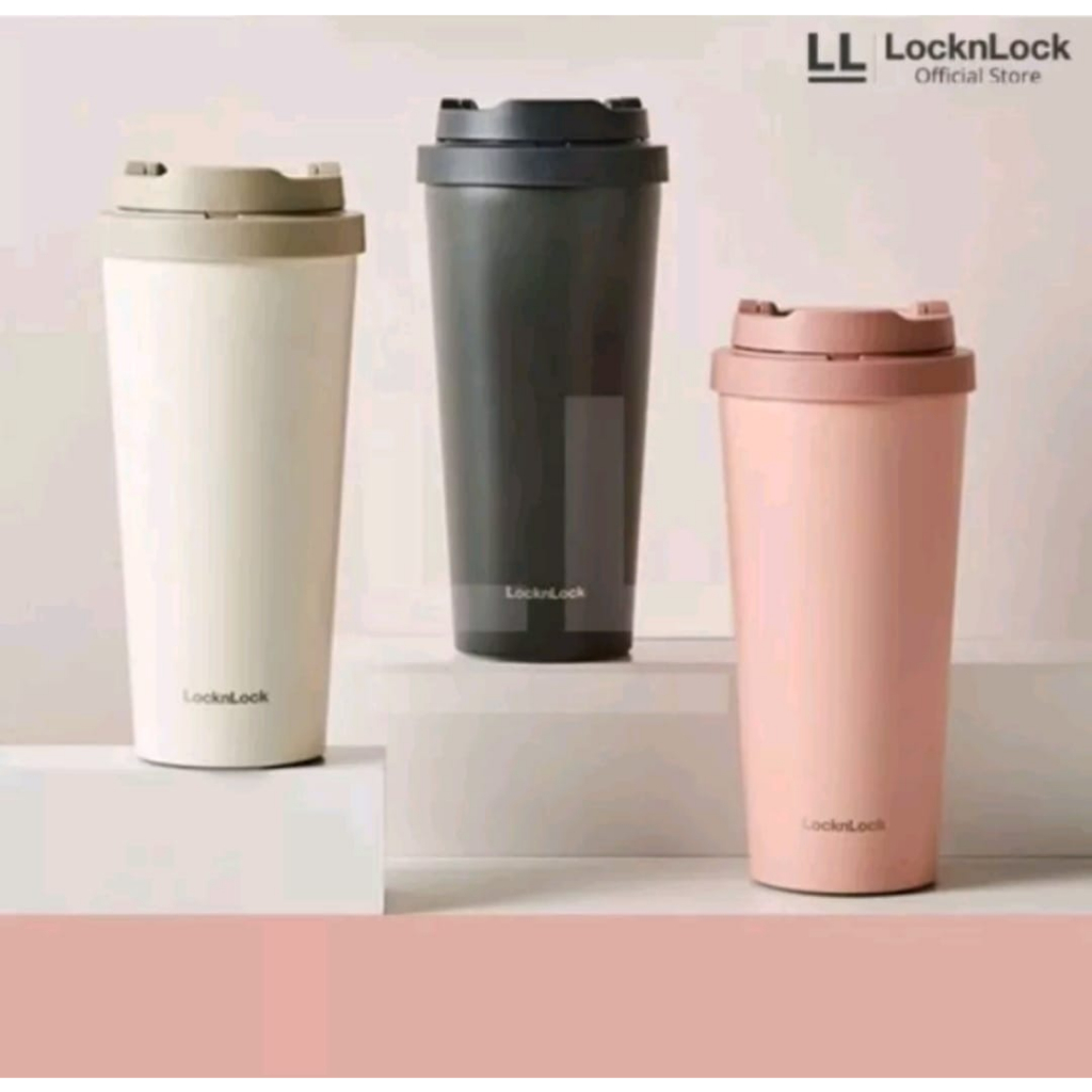 LocknLock One Touch Clip Tumbler 550ML - Hitam