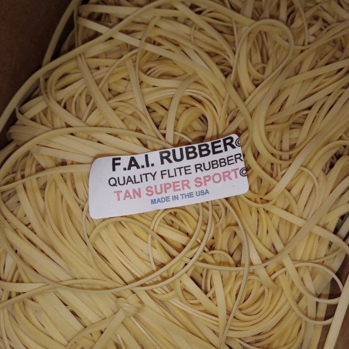 1meter Karet FAI Tan 6.4mm karet FAI 1/4 inch rubber power Karet FAI