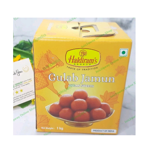 

Manisan india Haldiram's Gulab jamun 1kg / Makanan India HALAL
