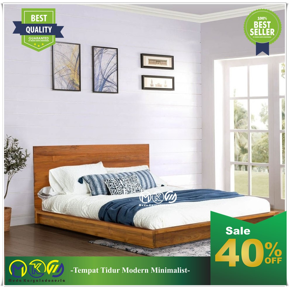Dipan Tempat Tidur Minimalis Divan Kasur Kayu Ranjang Kasur