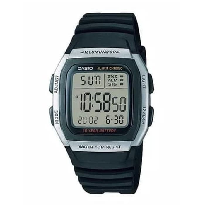 CASIO W-96H-1AVDF-Jam Tangan Pria Digital Original-Garansi Resmi