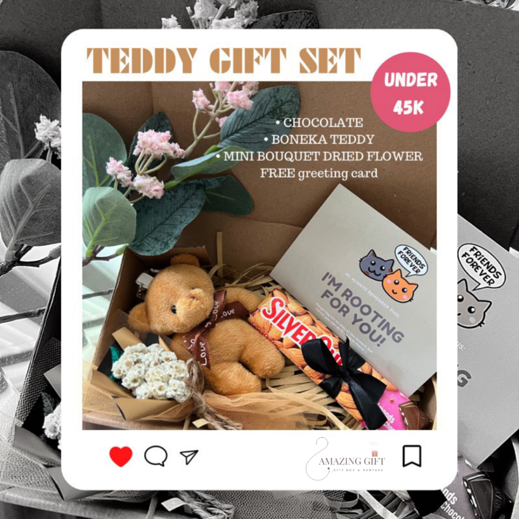 Teddy Gift / Hampers Bestie / Hadiah Birthday  / Graduation Hampers / Gift untuk Pacar / Kado Pacar 