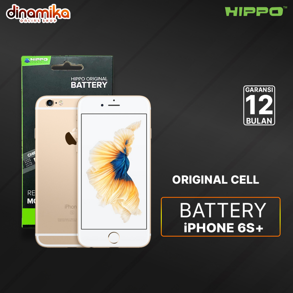 Hippo Baterai Battery ORI 100% Handphone  iPhone 6S Plus 2915mAh  ORI Battery Batere Batu Batre Batr