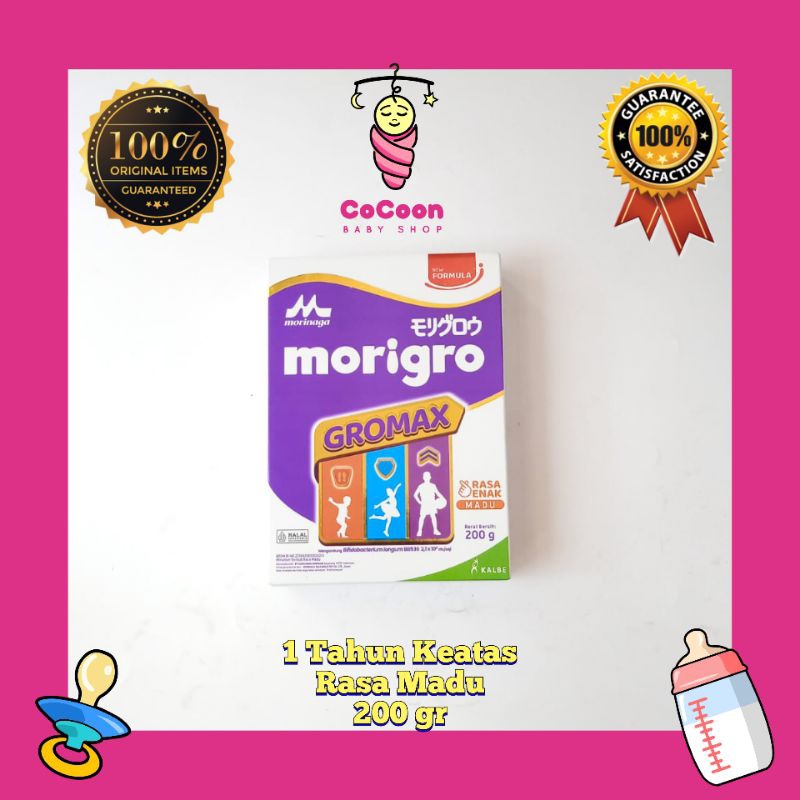 Susu Penambah Berat Badan Bayi Morinaga Morigro Madu 200 g 200gr