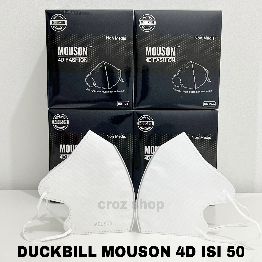 Masker Duckbill Mouson 4D isi 50 pcs Face Mask