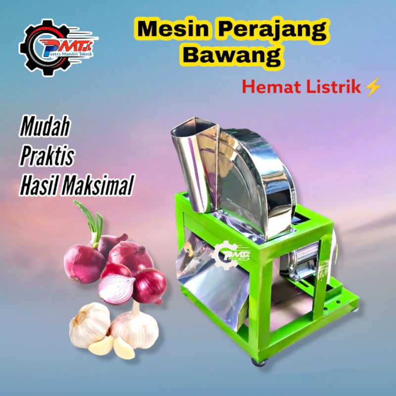 Mesin Rajang Iris Bawang Merah Putih - Alat Perajang Potong Bawang Otomatis