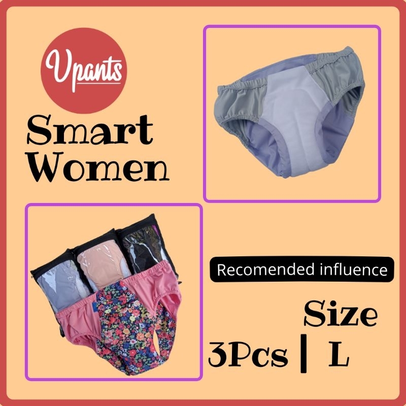 PEMBALUT CUCI ULANG SIZE L ISI 3PCS/CELANA PEMBALUT WANITA VPANTS