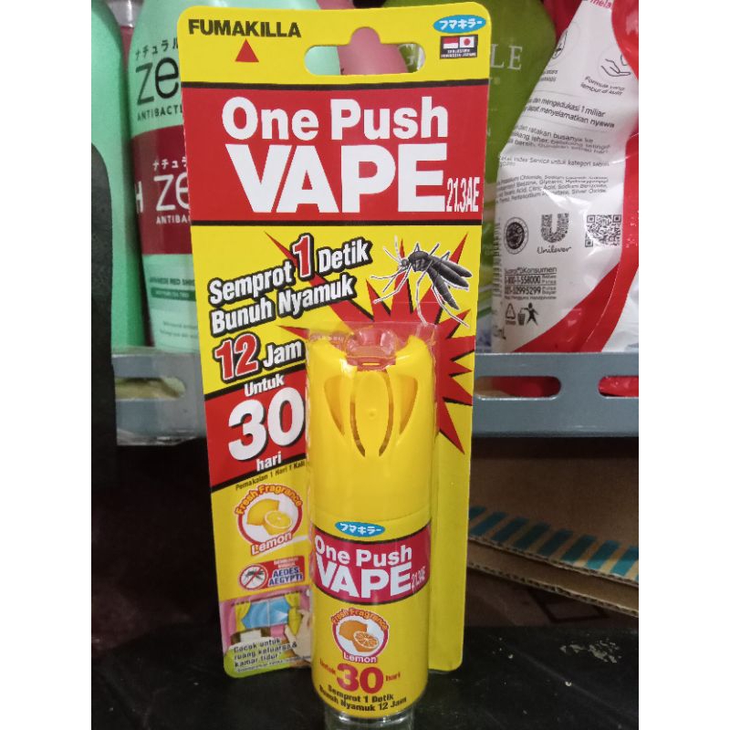 One Push Vape semprot nyamuk 30 hari KUNING