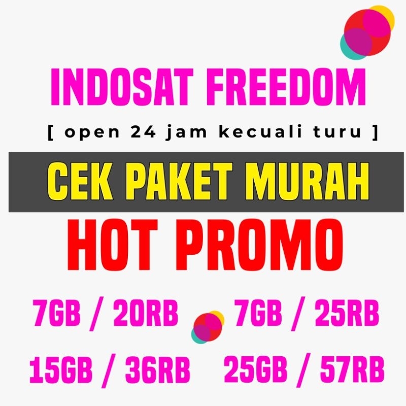 HOT PROMO INDOSAT FREEDOM | paket data m3 ISAT CEK PAKET