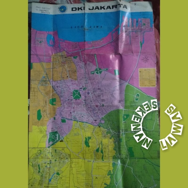 

Peta Denah Kota DKI Jakarta Th. 77-78/Ukuran 51 x 75 Cm