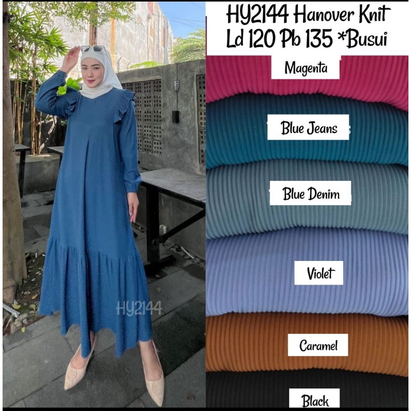 GAMIS HANOVER MODEL SAYAP MODEL MAYUNG CANTIK ELEGANT SIMPLE