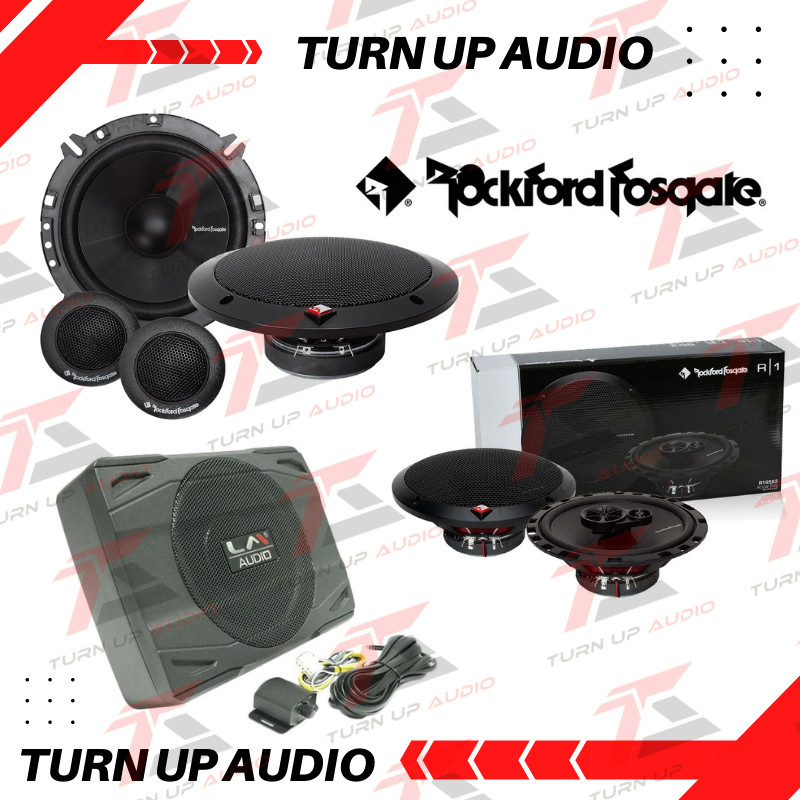 Paket audio mobil full audio rockford fosgate prime sub kolong LM original bergaransi audio mobil ha