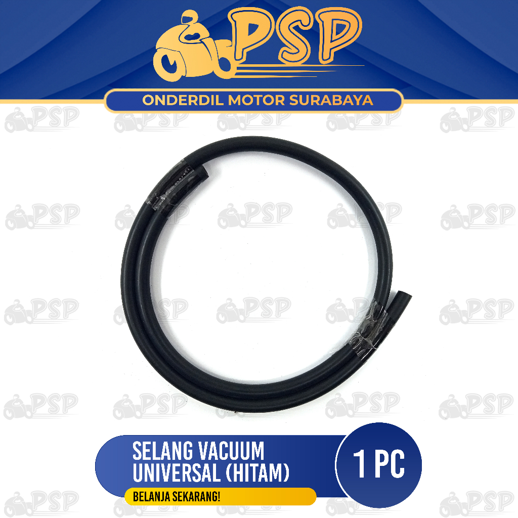 Selang Vacuum Universal Hitam (Hisap Bensin) - Slang Tali Karet Vakum Vacum Fakum Sedot Manipol